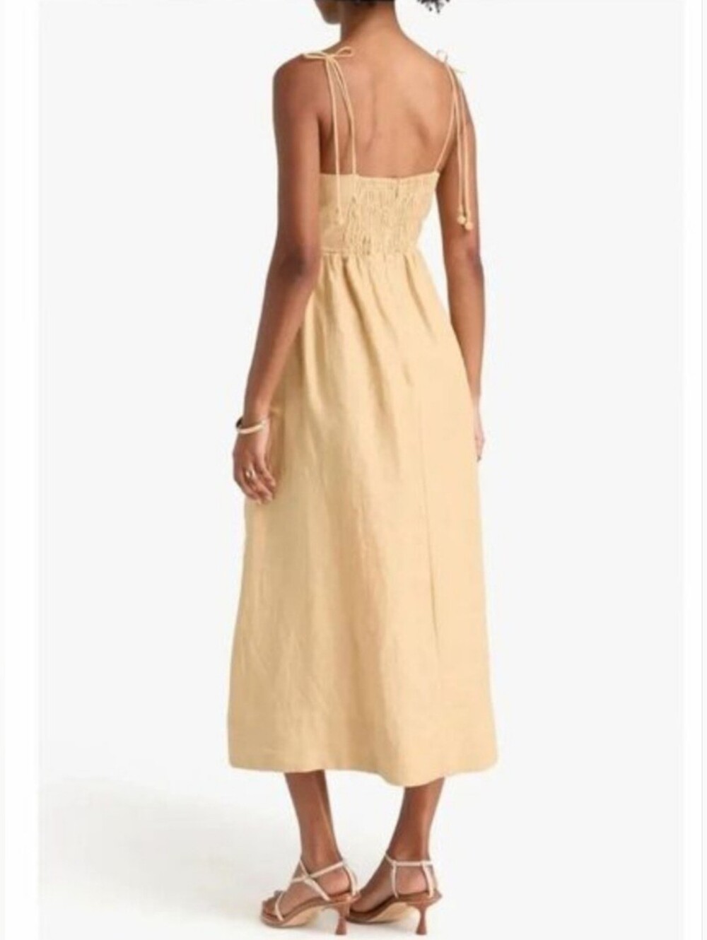 Caroline Constas Sand Richelieu Floral Embroidered Maxi Dress, Size-Sm NWT - Picture 4 of 16